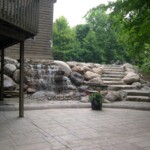 Landscaping waterfall